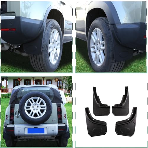 Image of Mudguard Flaps Splash Guards Compatible with Land Rover Defender 90 110 130 2020 2021 2022 2023 Accessories, Splash Guard Fender Mudguards, 4Pcs