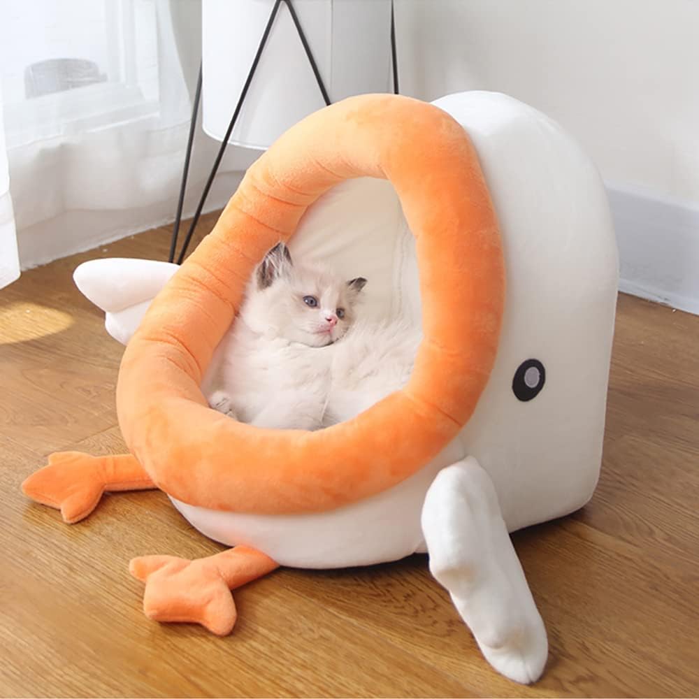 Super Soft Pet Bed Kennel Dog Round Cat Winter Warm Sleeping Bag Long Plush Large Puppy Cushion Mat Portable Cat Supplies Cat Nest Sofa