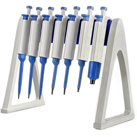 Saricho Laboratory Pipette Holder,lab Linear Pipette Rack,micropipette Stand,pipettor Holder Hold up to 7-8 pipettes Cover