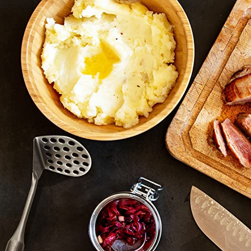 Nober Stainless Steel Potato Masher - Essential Kitchen Tool For Mashed Potatoes #TOP4