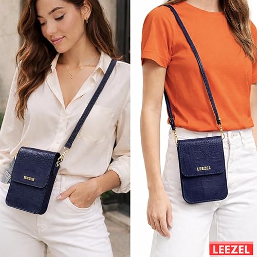 Image of LEEZEL Women's Girls Wallet Sling Bag for Mobile Cell Phone Holder