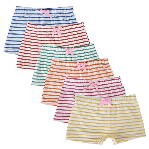Image of Kids Series Baby Underwear Little Girls' Cotton Boyshort Panties (Pack of 6)