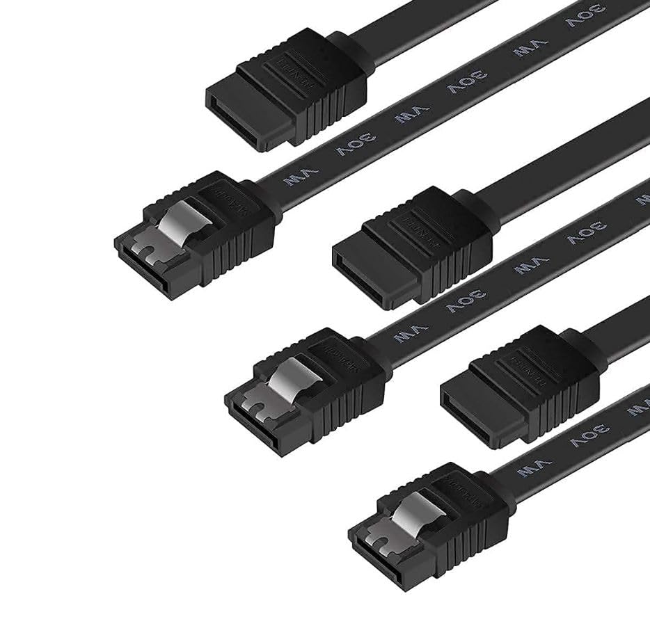 SATA 3 Cable for Hard Drive, SSD, DVD drive(Pack of 2), Red, black (B0CC5TSZYY) Amazon Price History, Amazon Price Tracker
