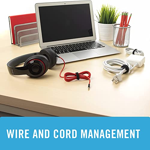 Velcro Brand Heavy Duty Cable Ties Reusable | 60Pc Bulk Pack | 8 X 1/2" One-Wrap Straps, Black | Strong Wire Management | Cord Bundling For Home Office And Data Centers #TOP5