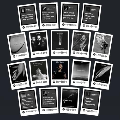 Image of Cigarettes After Sex | Cigarettes After Sex Band Songs Mini Poster Kit (Set of 18) | Cigarettes After Sex Band's Songs Size (8 x 6 cm) Posters for Phone Accessories, Bedroom, Office, room decoration (C 015)