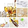 Honbay 100PCS 12mm Lifelike Simulation Acrylic Ice Cubes Artificial Plastic Clear Square Ice Cubes Decorations Realistic Fake Food Models Ornaments for Home Party Tabletop Decoration Photography Prop #5