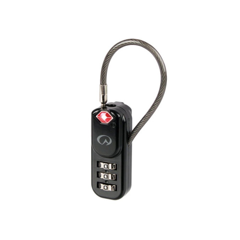 Lifeventure TSA Approved Cable Luggage Lock 3 Digit Heavy Duty Zinc Alloy Security Cable Padlock, Combination Padlock, Code Lock For Suitcase Luggage Gym Locker