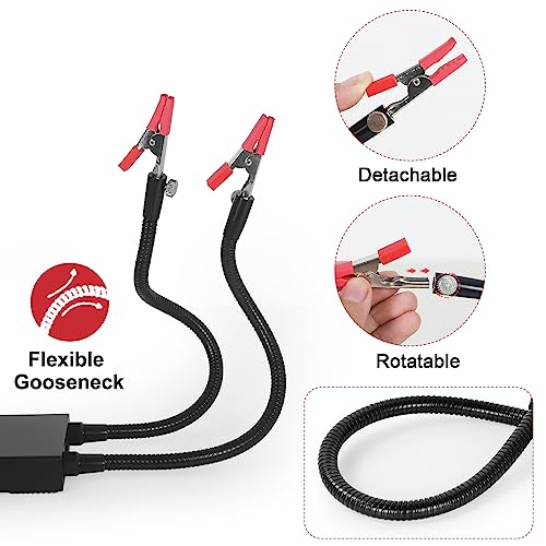 NEWACALOX Helping Hands Soldering Clamp Aid,No Hands Soldering Wire Clip Holder – Great for In Field Soldering,Wire Welding Clamps for Automobile Maintenance Repairing