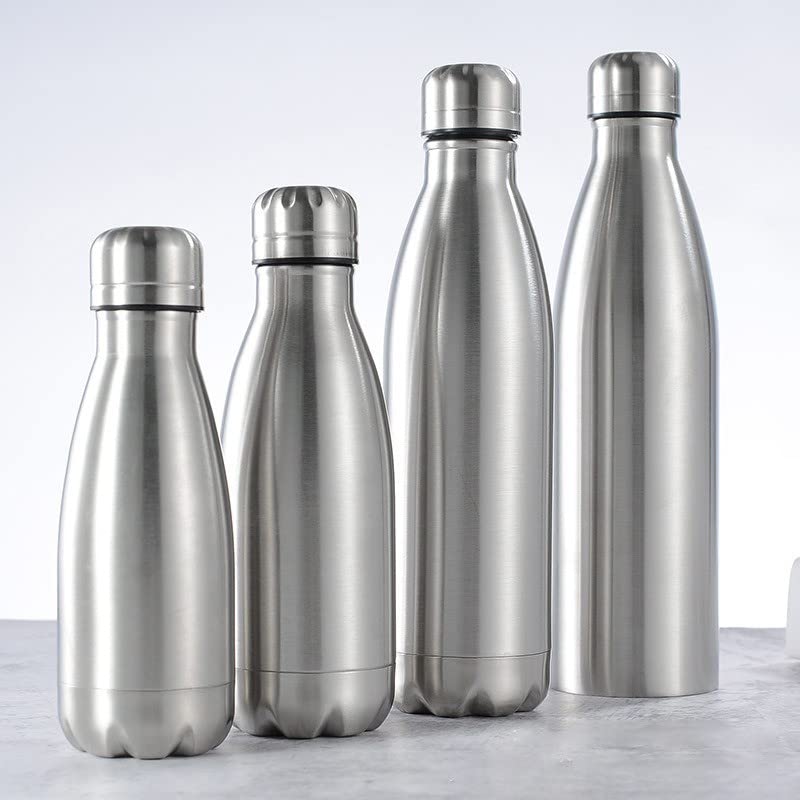 J S Mart Stainless Steel hot ( 18 Hours ) and Cold ( 24 Hours ) Bottle for Multipurpose use, ( Silver ) (1000ML)