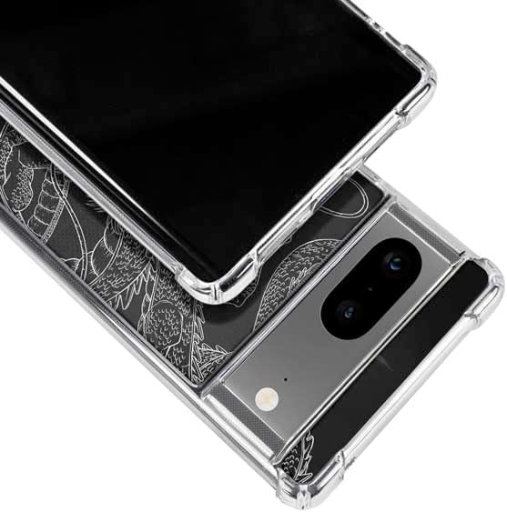 Skinit Clear Phone Case Compatible with Google Pixel 7a - Officially Licensed Dragon Ball Z Negative Shenron Design