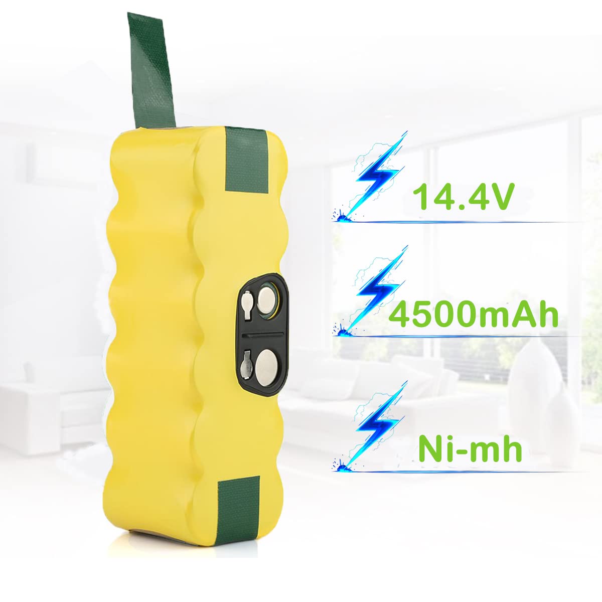 14,4V 5000mAh Ersatzakku für iRobot Roomba R3 500 600 800 900 Staubsauger akku 510 530 532 535