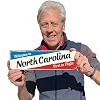 SmartSign 4 x 14 inch Welcome To North Carolina State Vintage Metal Sign “First In Flight”, 40 mil Rustproof Aluminum with Clear Overcoat, Retro Wall Décor, Multicolor, Made in USA #3