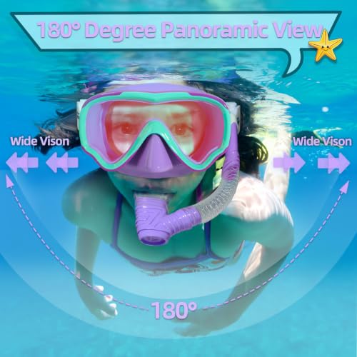 Seago Kids Swim Goggles for 6 14 8 12 4 7 Swimming Girls Boys Youth Anti Fog 180 Clear - image 2