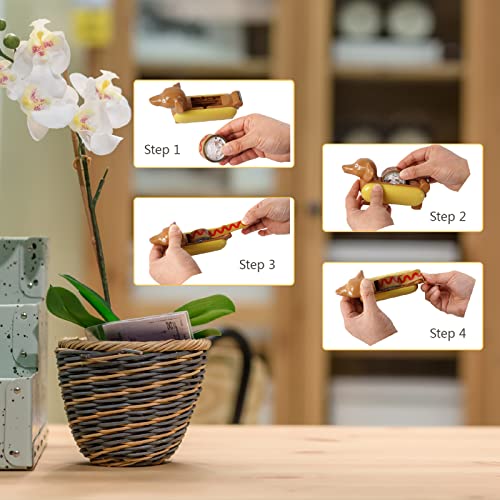 Yobro Tape Dispenser For Desk, Cute Desk Supplies Stationery, Mini Animal Tape Dispenser For Home Office, Funny Desktop Accessories Gift For Kids Adults, Novelty Hotdog Design, School Supplies #TOP3