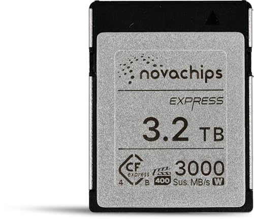 Novachips 3.2TB Express CFexpress 4.0 Type B [J[h - ő8K RAW - Nikon Z6/Z8/Z9ACanon EOS-R3/R5/R5CȂJ(NN965C03T2TX9)