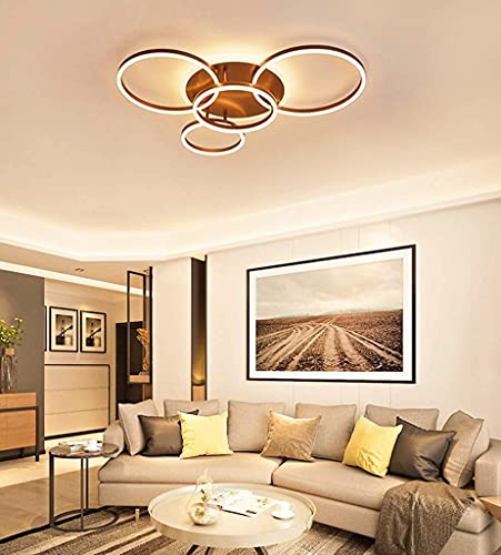 Plafonnier LED dimmable avec télécommande pour salon et salle à manger - 5