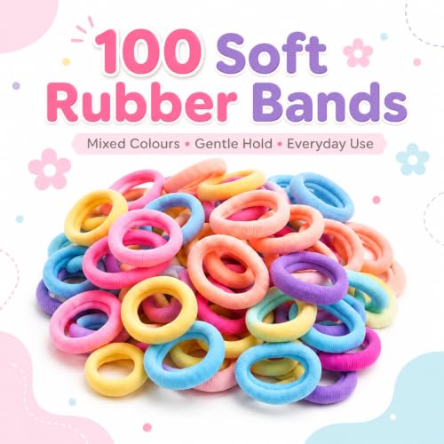 Image of 170 Pcs Hair Accessories for Kids Girls | Cute Baby Hair Clips, Rubber Bands, Nancy Bands & 40 Mini Claw Clips Combo | Hair Accessories for Baby Girl | Kids Hair Clips Set | Mixed Designs
