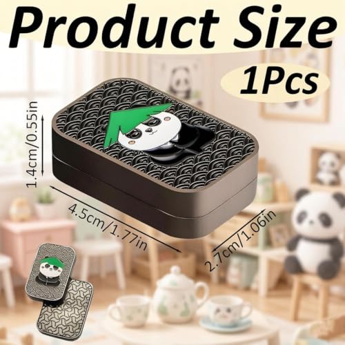 Image of Stress Relief Toys for Adults | Alloy Metal Fidget Toy for Anxiety and Focus Enhancement | Professional Office Desk Stress Relief Device for Study, Work, Travel and Relaxation (Panda Theme)