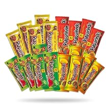 Pulparindo Mexican Candy Mix Tamarind Hot & Spicy Mango Watermelon Chamoy Flavors Authentic Mexican Snack Individually Wrapped Sweet, Tangy & Spicy Treats 20 Pack