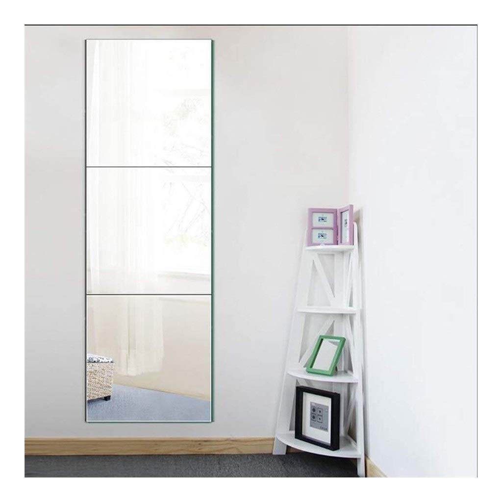 BHQF HD Vanity Make Up Mirror Full Length Tall Mirror 3Pcs Frameless For Wall Mirror Set 17.7 Inch AN1018 914