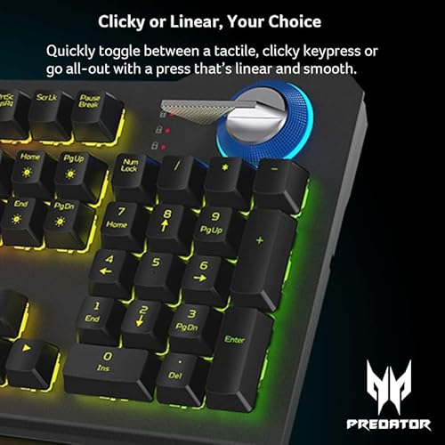 Acer Predator Aethon 700 clavier Gaming QWERTY Anglais américain Métallique Neuf - vue 8