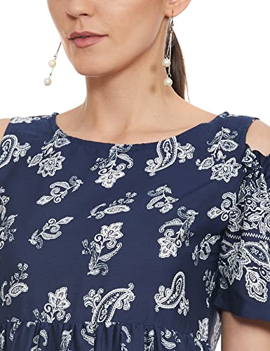 Image of Styleville.in Women's Rayon Skater Knee-Length Dress