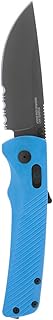 SOG Flash AT - Civic Cyan - Partially Serrated