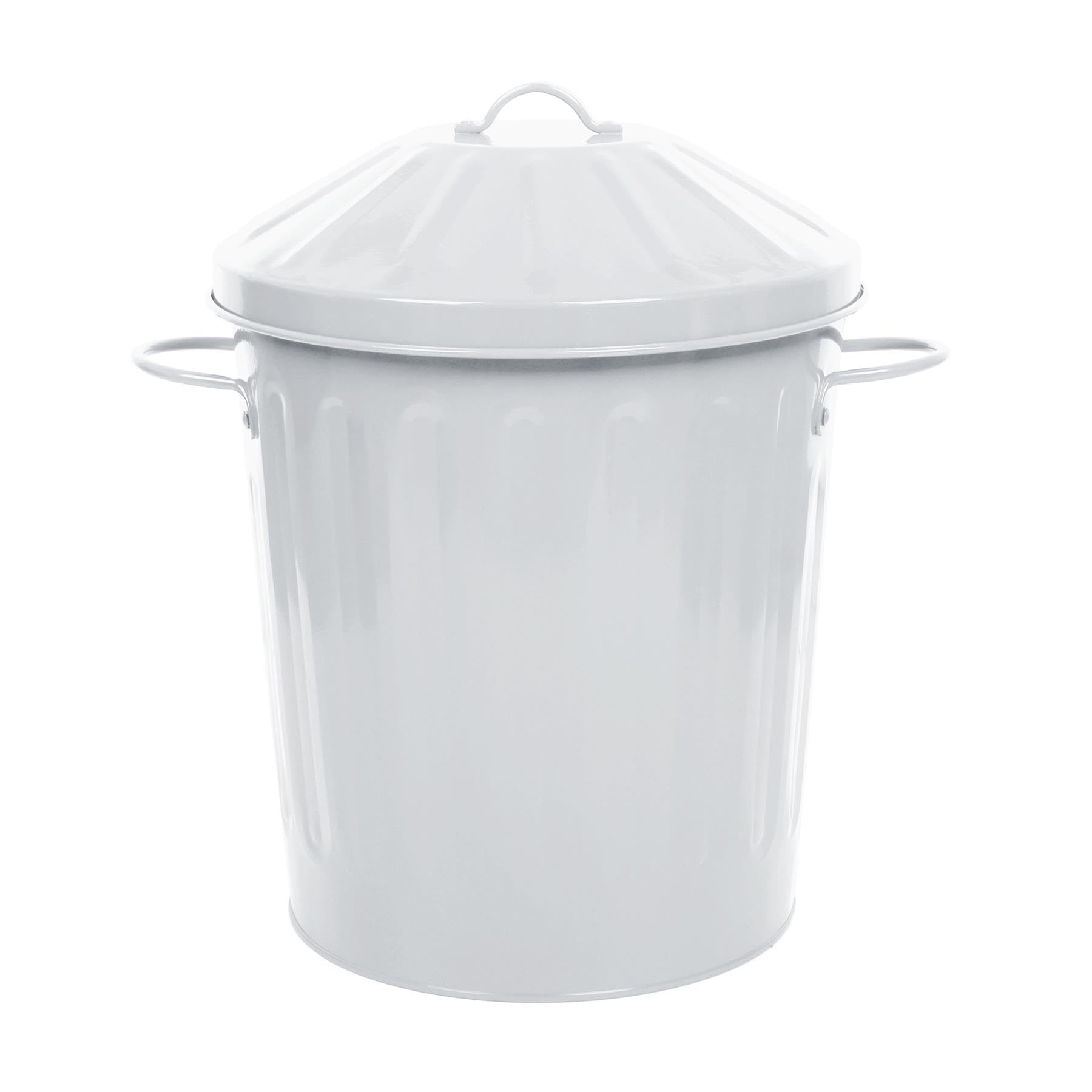 simpa 60L Colourful Vintage Style Metal Tapered Dustbins & Lids - Pink 62cm (H) x 38cm (Dia) — view 24