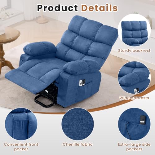 Sillón plegable textil azul eléctrico miniatura 5