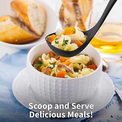 image for Zulay Kitchen Zulay Soup Ladle Spoon with Comfortable Grip - Cooking a