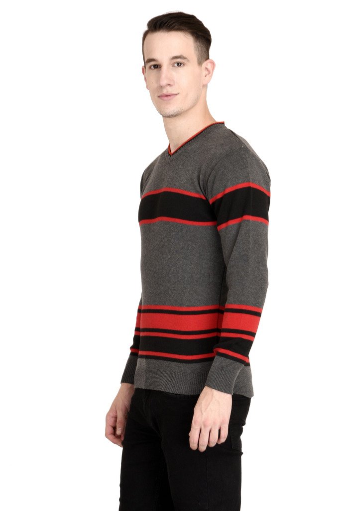 NeuVin Kids' Wool Pullover | Soft and Cozy | Adorable Design | Easy to Wear | Versatile Wardrobe Essential (Dark Gray and Black,Free Size) - Image 2 thumbnail