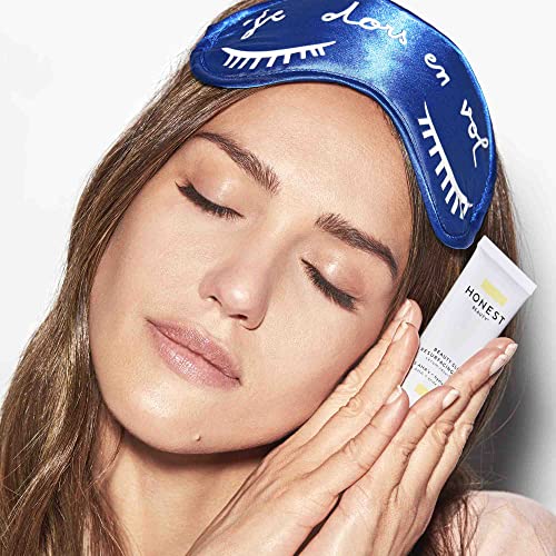 Honest Beauty Organic Beauty Facial Oil With A Blend Of 8 Fruit & Seed Oils, 1.0 Fl. Oz And Honest Beauty Beauty Sleep Resurfacing Serum With 5 Ahas + Hyaluronic Acid, 1 Fl. Oz. #TOP5