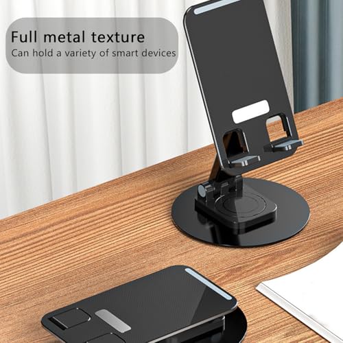 Phone Stand - Universal Desktop Model, Adjustable Angle for Stable Placement, Compatible with Phones and Tablets - Home and Office Use (Black) by Generic - Image 6