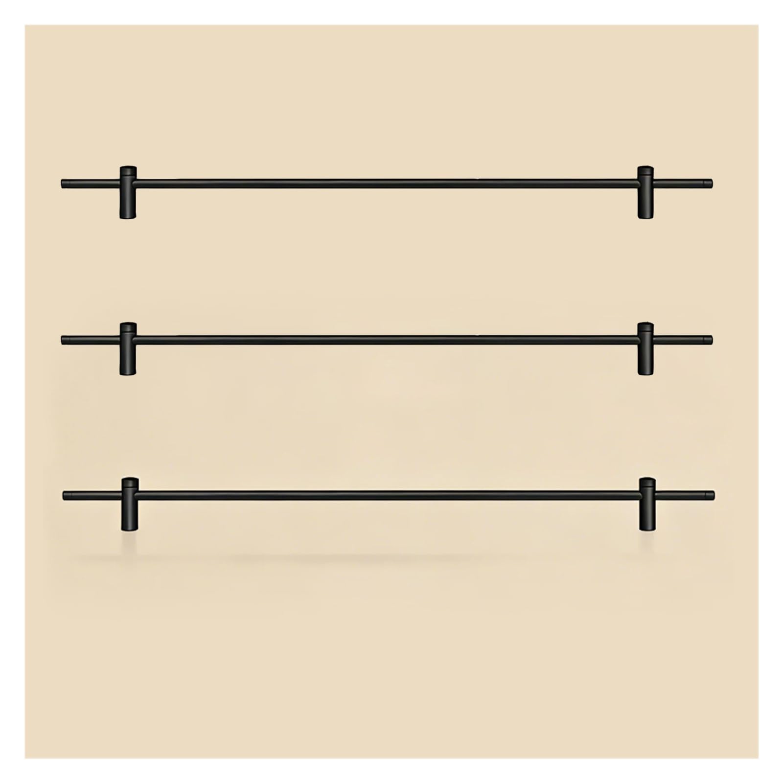 Decorative Aluminum Shelf Guard Rail, Kitchen Railing for Shelves, Anti-Fall Fence, Decorative & Sturdy(L-(18.1")46CM)