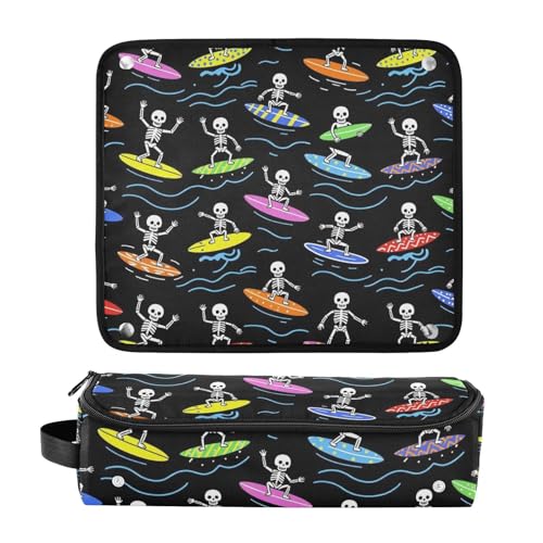 Bolsa organizadora de viaje para herramientas de cabello con almohadilla resistente al calor, impermeable, para planchas, rizadores y secadores miniatura 3