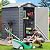 YITAHOME 4.4x6FT Outdoor Storage Shed w/o Floor, All-Weather Plastic Shed with Lockable Doors, Window & Vents, Plastic Tool Shed for Backyard, Patio, Poolside, Lawn, Gray