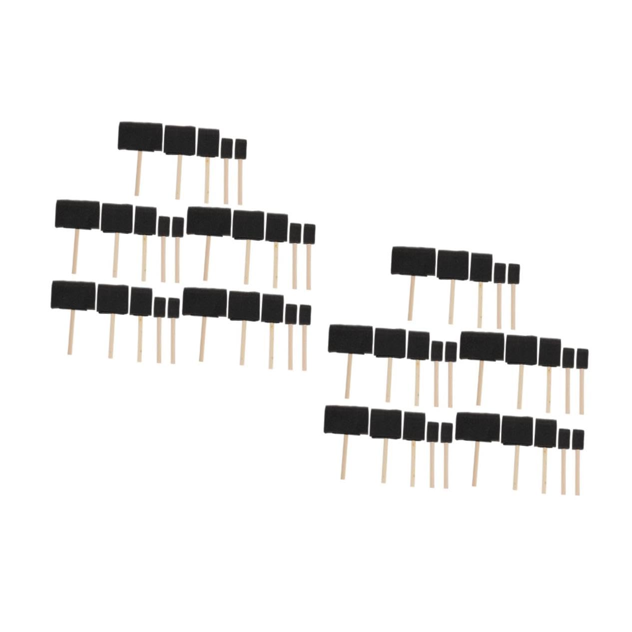 Uonlytech 2 Series Pincel De Esponja para Pintar Pintura para Redondo para Manualidades Esponjas Herramientas para Pinceles Esponjas Pinceles De Pintura para 25 Piezas*2