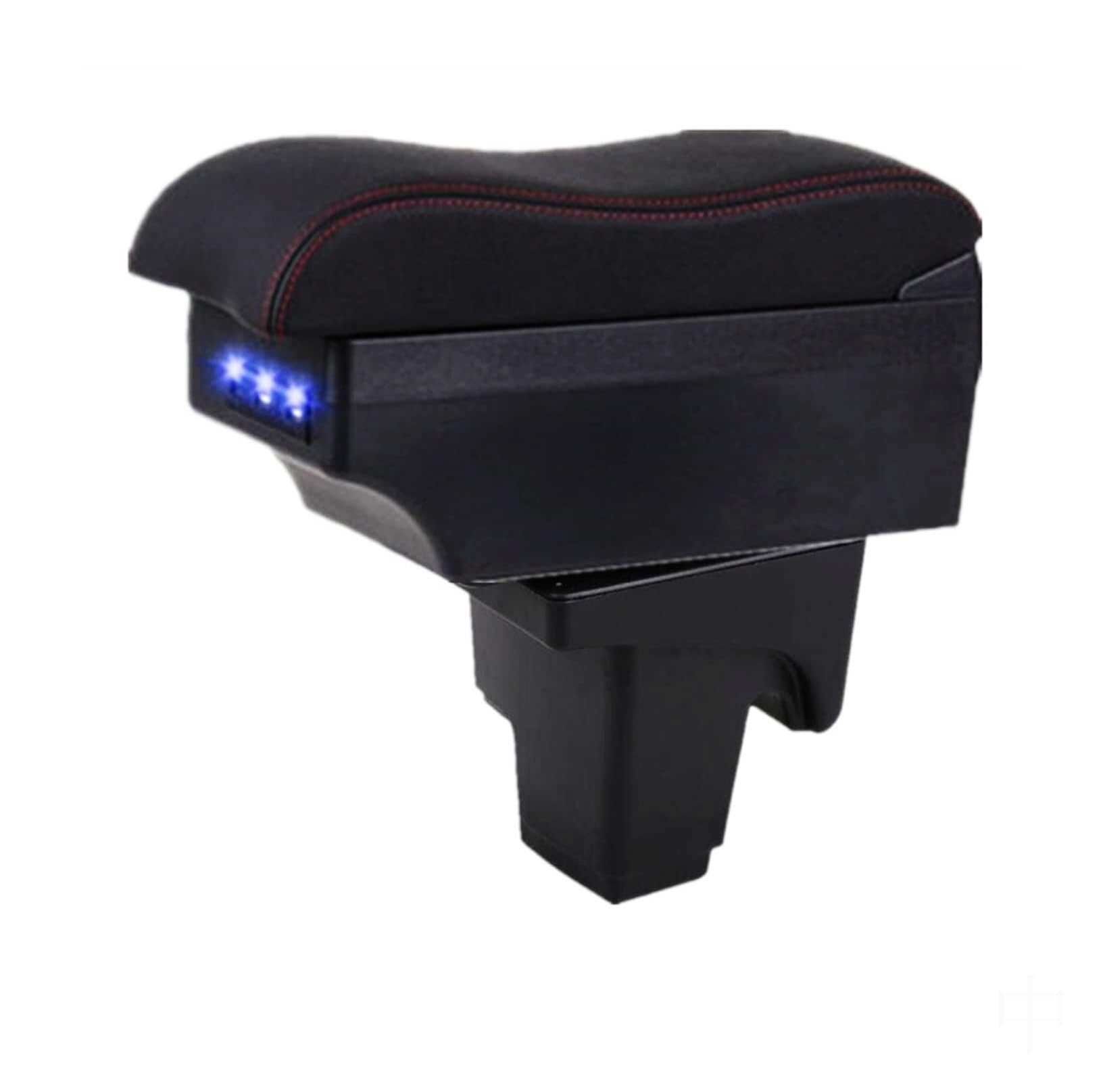 Rehausseur d'accoudoir de voiture Boîte d'accoudoir de console centrale avec port USB Compatible Ford Pour Focus 3 Mk3 (2010-2016)