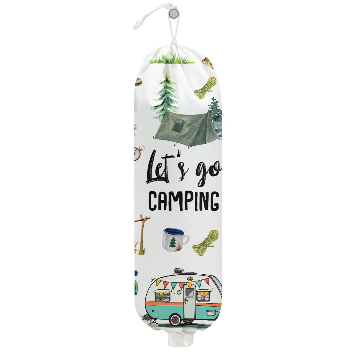 Soporte para bolsas de plástico para camping, soporte de pared para bolsa de almacenamiento de plástico, accesorios de caravana para organizador de almacenamiento interior, bolsas de comestibles
