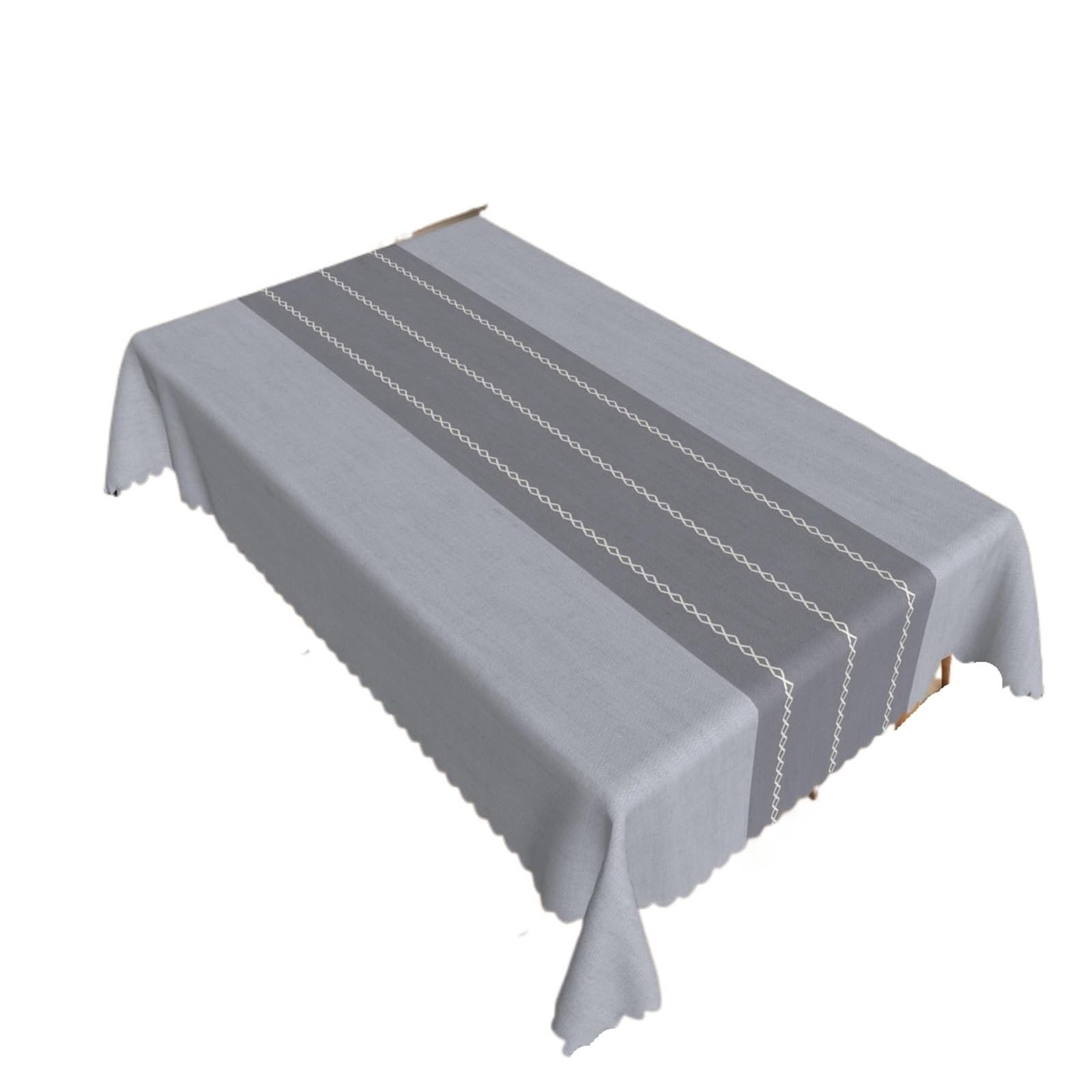 FonHNDG Striped Tablecloth Simple Striped Rectangle Tablecloth Birthday Party Wedding Picnic Wachable Table Cloth Home Hotel Restaurant Dining Cover(Color1,140x240cm)
