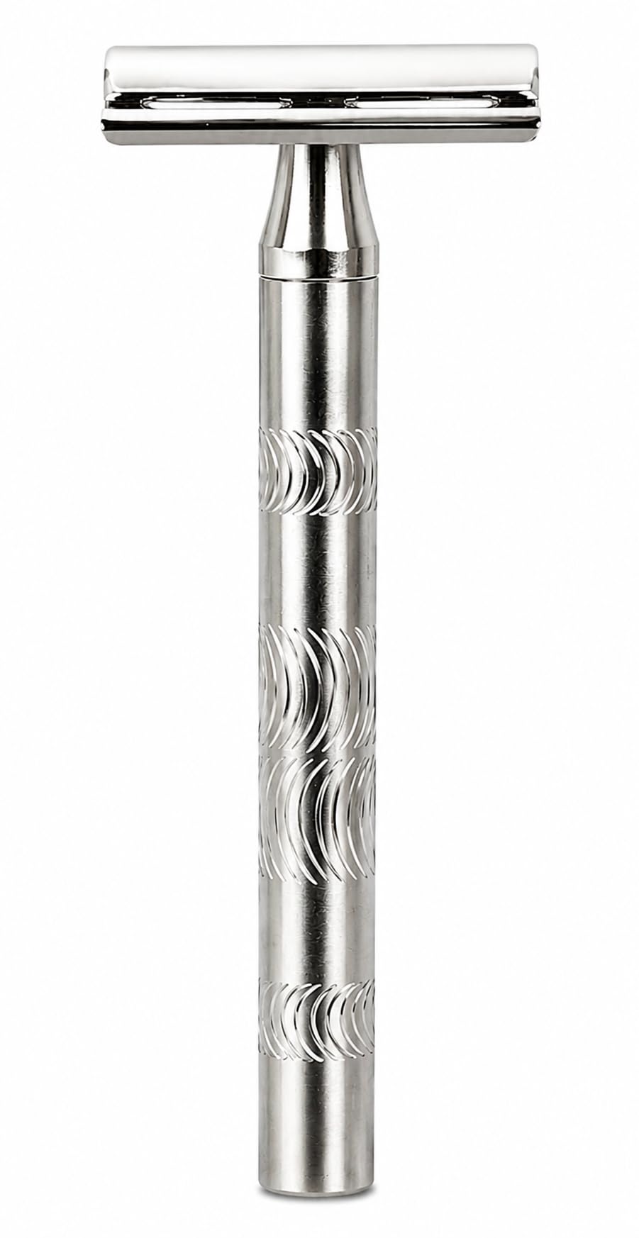 Men Shaving Double Edge Safety Satinless Steel Razor Silver Rust Proof Metal Handle Double Edge Wet Shaving Razor for Men Reusable Metal Razor Shaving Kit | Rakshabandhan Gift Option-image-33
