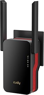 Cudy AX3000 Dual Band Wi-Fi 6 Extender, WiFi 6 Repeater Coverage up to 3000 Sq.Ft. and 70 Devices, 802.11ax, 160MHz, MU-MIMO, Beamforming, OFDMA, WPA3