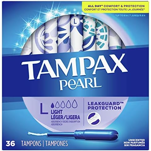 Tampax Pearl Lites Tampons, Unscented, 36 Count Cover