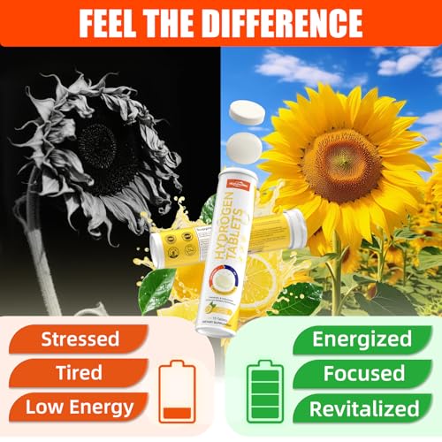 HEALOADING Hydrogen Water Tablets with Magnesium: Molecular Hydrogen Supplement for Adult High Concentration H2 Tablets - Supports Energy, Hydration & Antioxidant Defense - Image 6