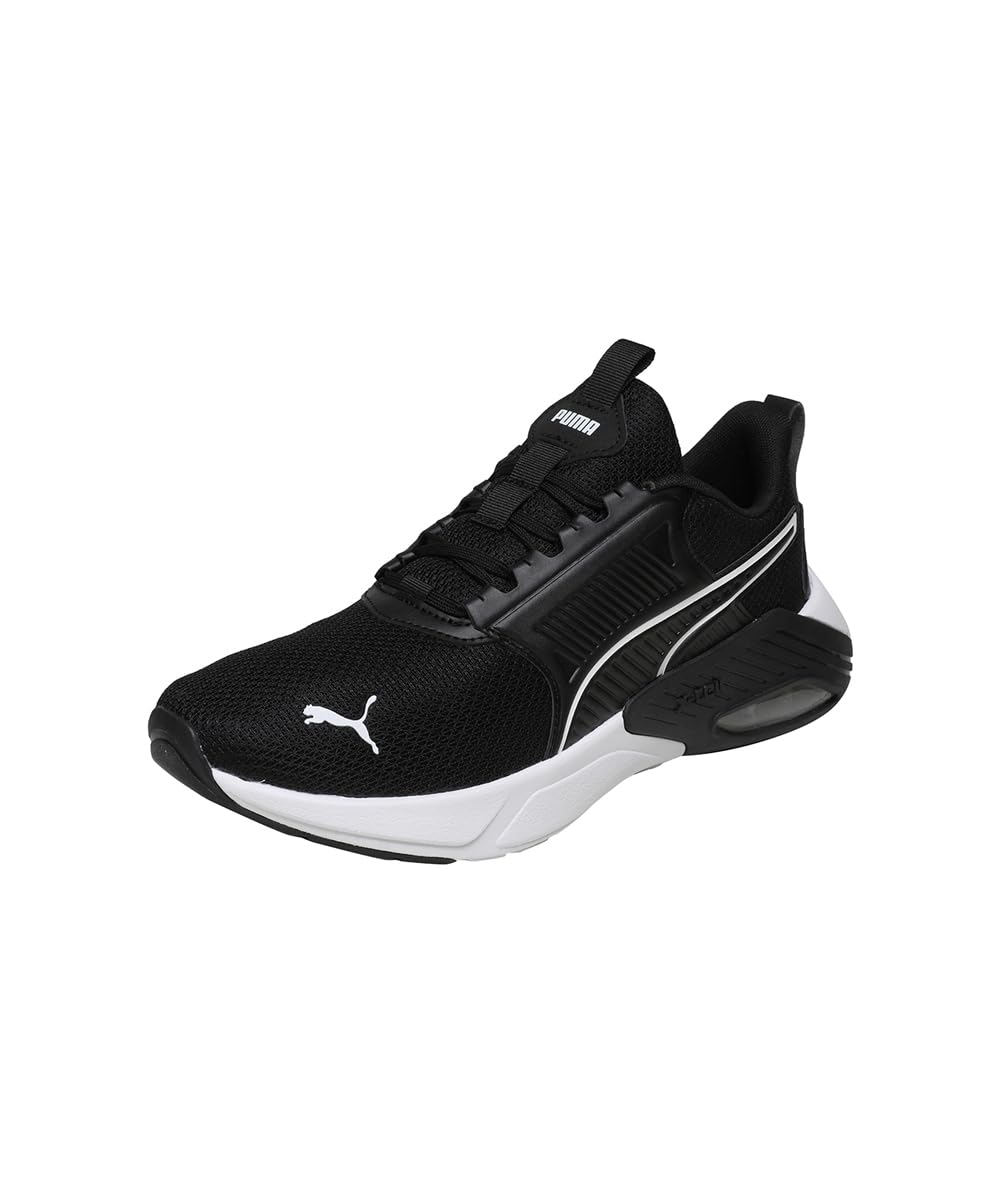 PUMA Unisex X-Cell Nova Fs Straßen-Laufschuh, Schwarz Weiß, 45 EU