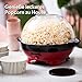Gadgy Popcorn Maschine groß - Retro Popcorn Maker 5 L - Popcorn Maker mit Antihaftbeschichtung und abnehmbarer Heizfläche - Popkorn Maschine rot - Popcornmaschine 800W - Popcorn machine