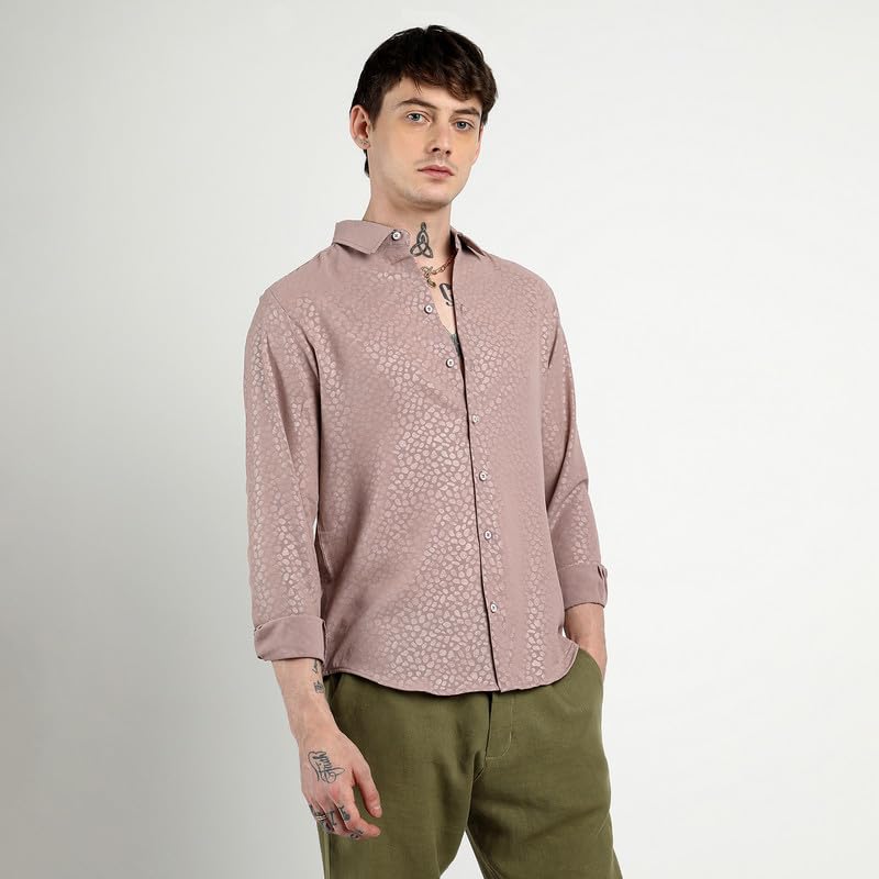 Image of CAHOOT Men'sTartan Plaid Shirt for Casual Wear | Spread Collar | Long Sleeve | Button Closure | Shirt Crafted with Comfort Fit for Everyday Wear