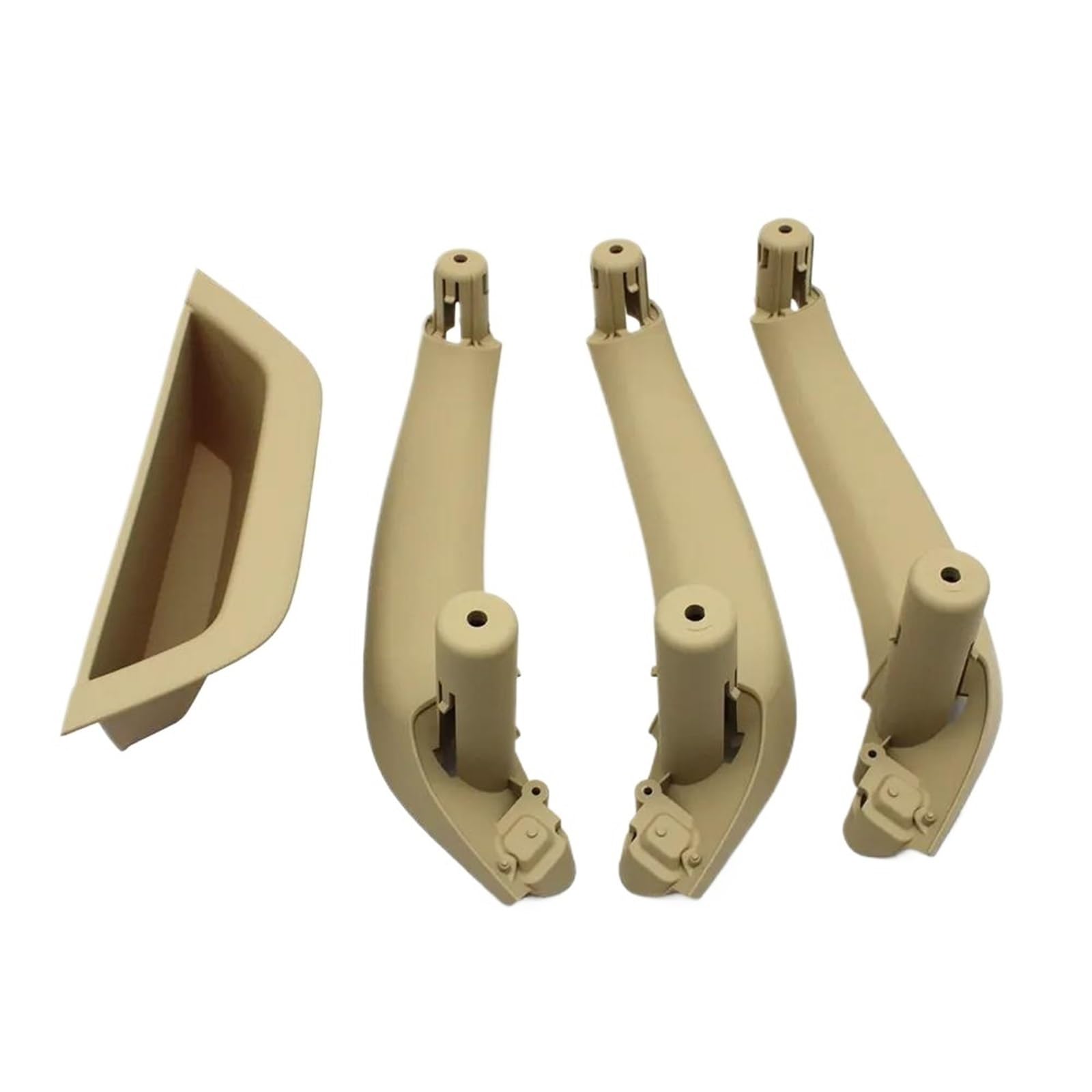 JYUTDW Inner Door Handle Car Interior Door Handles Pull Accessories for BMW for X3 X4 F25 F26 2010-2016(LHD-Beige)