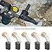 Motor Carbon Brushes Replacement High Performance Durable Copper Power Tools Replacement Parts for Angle Grinder Electric Drill Hammer
