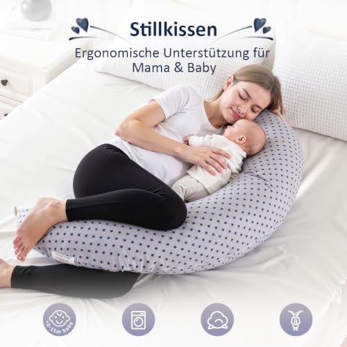Chilling Home 2 in 1 Stillkissen XXL Schwangerschaftskissen mit Innenkissen – Ansicht 2